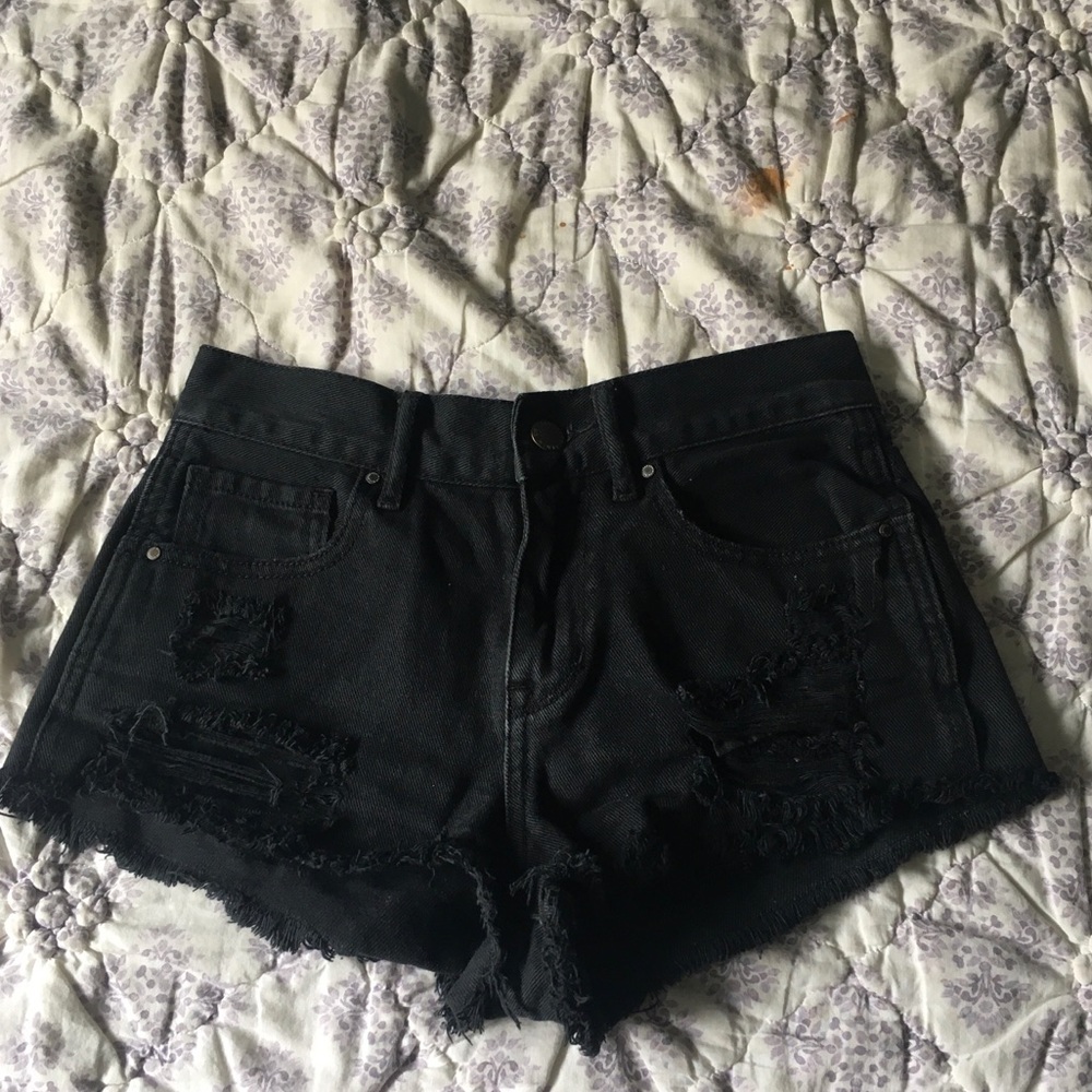 Pacsun Ripped high rise shorts